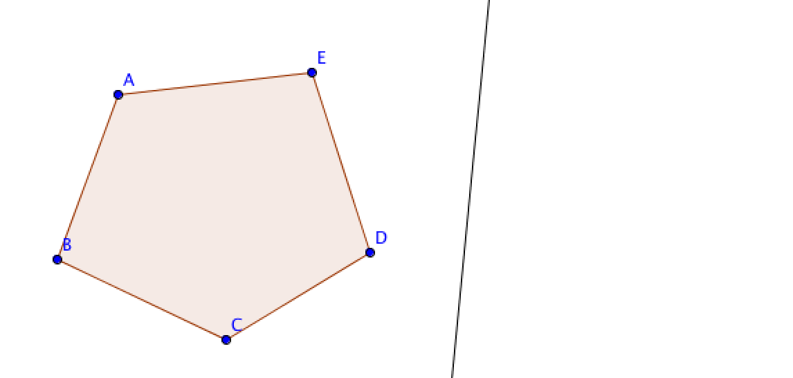 symétrique d'un polygône par rapport à une droite